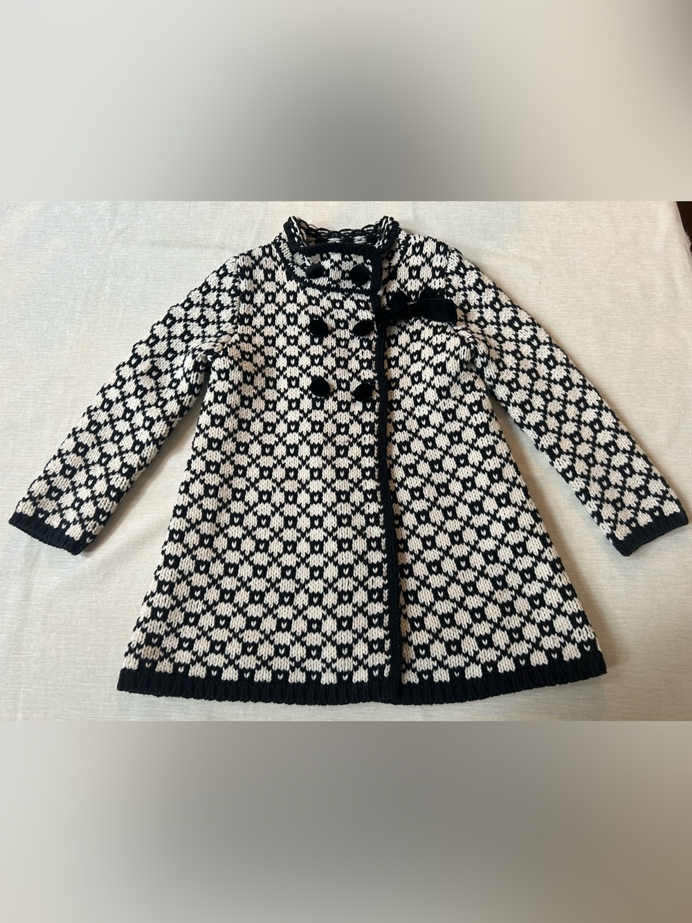 Girl’s Toddler knit sweater coat sz 12-18 mos